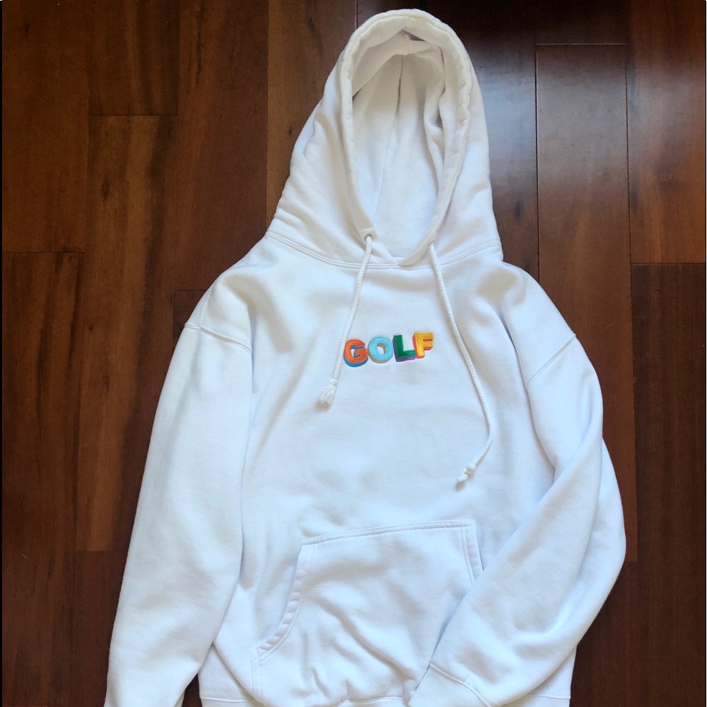 WHITE GOLD SWEATSHIRT GREAT CONDITION